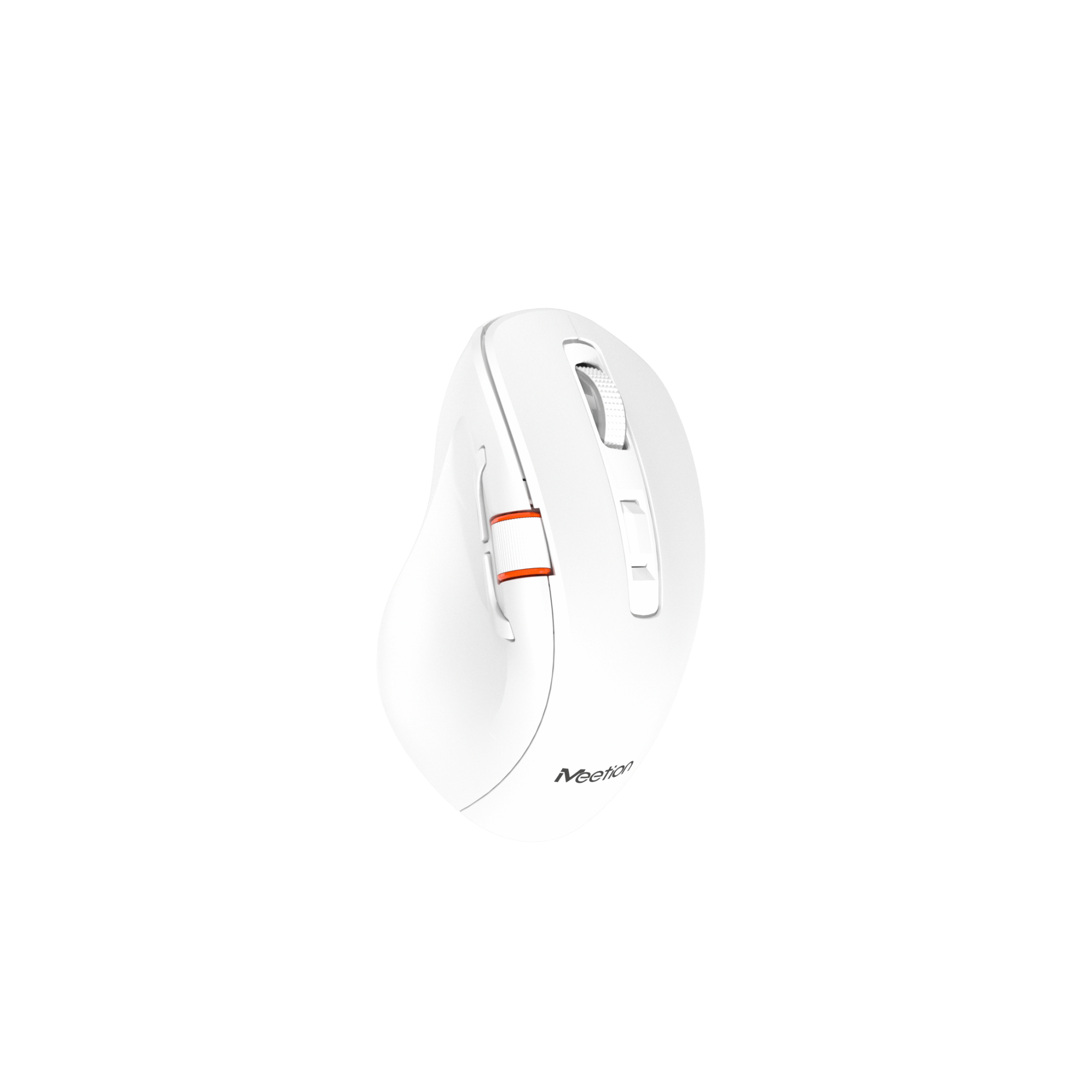 MEETION BTM008 Ratón inalámbrico, ergonómico, recargable, vertical, con Bluetooth, 4 DPI ajustables, 800-2400, Bluetooth 5.2+5.2+USB para Windows/Mac, para portátil/PC/computadora de escritorio/iPad