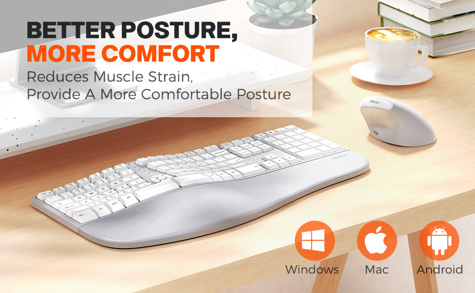 DirectorC Split Ergonomic Keyboard & Mouse | Reduce Wrist Strain ...